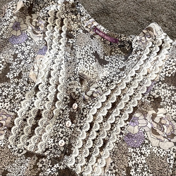 Chiffon floral tunic blouse - Picture 3 of 5